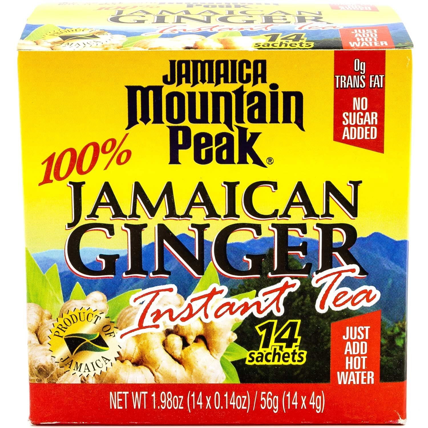 Mountain Peak 100 Jamaican Gigner Instant Tea, No Sugar
