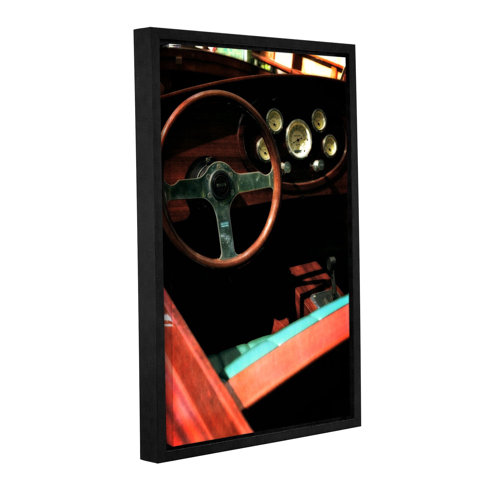ArtWall Kevin Calkins "Wood is Good" Gallery-Wrapped Floater-Framed Canvas