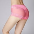 thumbnail image 3 of HUPOM Ladies Underwear Panties Briefs Casual Tie Seamless Waistband Pink 2XL, 3 of 8