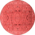 thumbnail image 1 of Ahgly Company Indoor Round Oriental Red Traditional Area Rugs, 8' Round, 1 of 4
