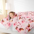 thumbnail image 3 of Homewish Valentine Dachshund Queen Comforter Set,Cute Dog Comforter Sets Queen,Pink,Pink Reversible,3 Pieces,1 Comforter and 2 Pillowcases, 3 of 7