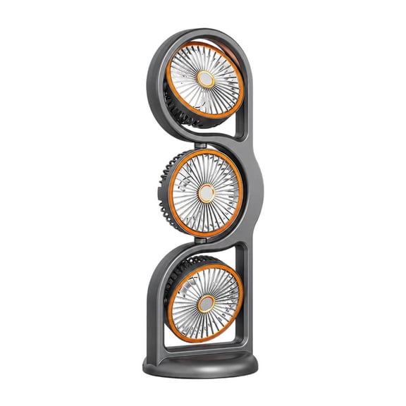 ZELVINN Freestanding Tower Fan for Mini Spaces Three Head Vertical Fan Design with Multi Direction and 5 Speeds
