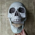 thumbnail image 3 of Halloween  Artificial Skull Head Model Skull Bone Scary Horror Skeleton Ornament, 3 of 5