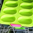 thumbnail image 3 of MasteelfCA 8 Slots French Roll Baking Mold Silicone Food Grade Bakeware Pudding Decorating Tools (Green), 3 of 7