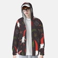 thumbnail image 3 of Pofeuu Cute Christmas Gnomes Print Sun Protection Outdoor Lightweight Full Zip UV Cooling Hoodie Long Sleeve Summer Clothing for Outdoor Hiking-Large, 3 of 5