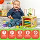 thumbnail image 3 of TOYVENTIVE Cubo de actividades de madera, juguetes Montessori, juguete sensorial educativo multiusos para bebés de 1 a 2 años, niños pequeños, niños | Regalo de cumpleaños | Libro adicional de primera, 3 of 5