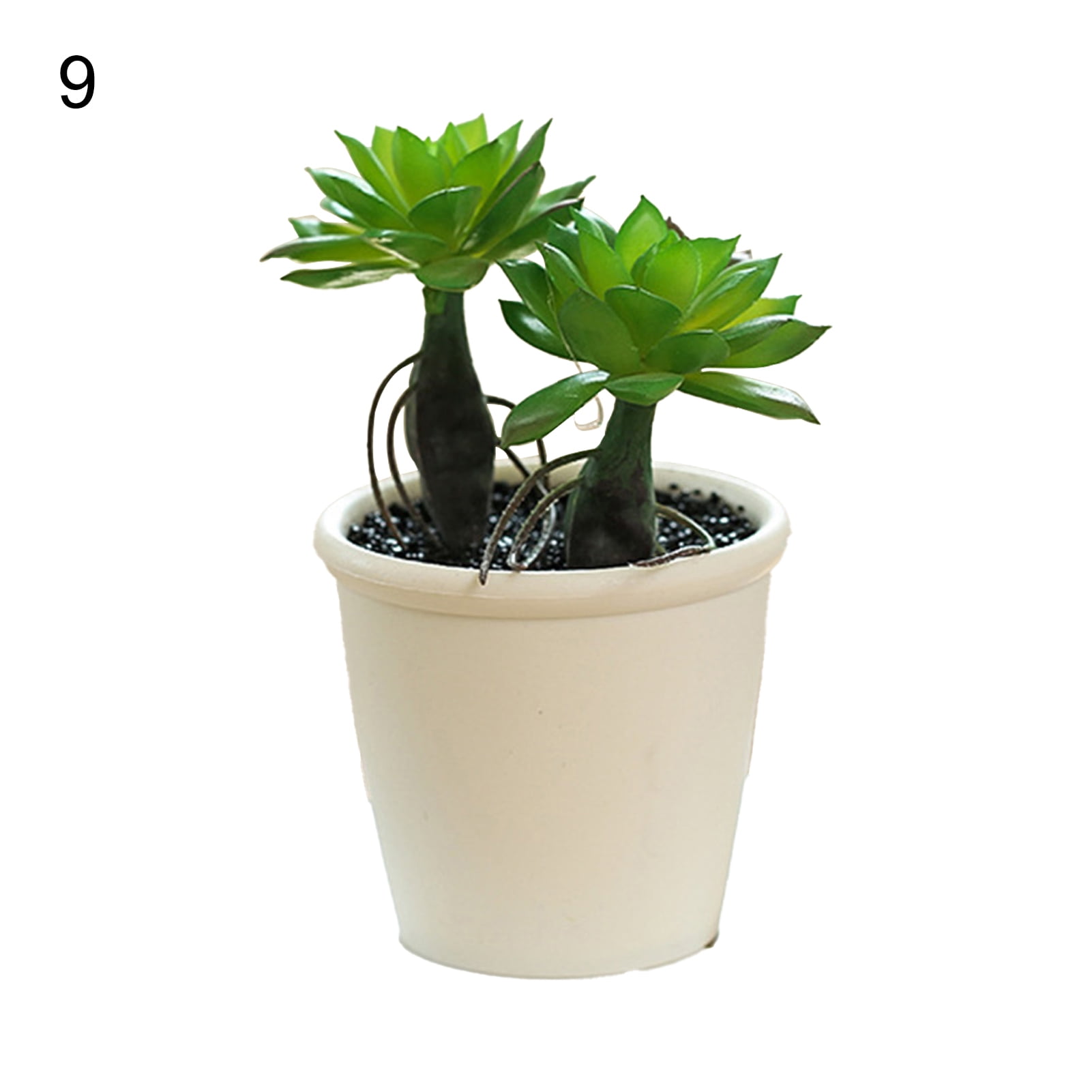 Kinzd Artificial Plant Bonsai Natural Vivid Plastic Mini Fake Succulent