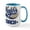 White/Blue Inside, variant on CafePress - Coach Wb Navytan 15 Oz Ceramic Large Mug - 15 oz Ceramic Large White Novelty Mug