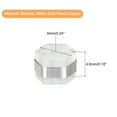 thumbnail image 2 of Uxcell 8Pack Silicone Earring Backs Hexagon Earring Stoppers for Studs 4.6mm White Gold, 2 of 6