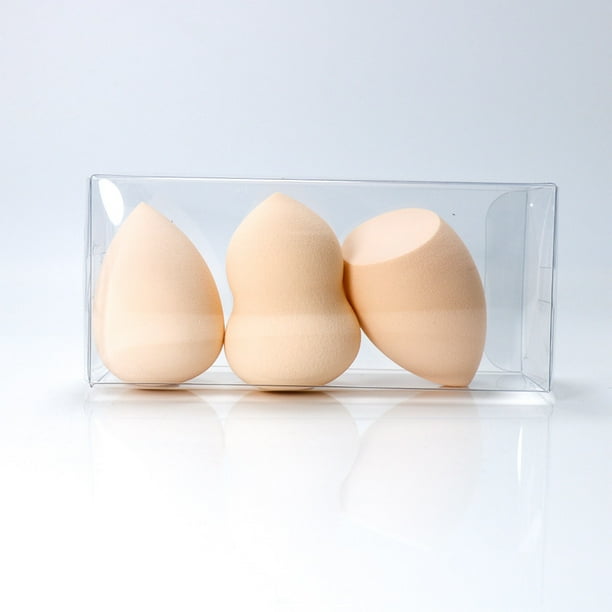 Xiao Hua Set de 6 esponjas de maquillaje, esponjas para difuminar maquillaje líquido y en crema, cobertura modulable, esponja para base natural, espuma sin látex, tono de piel A39