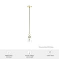 thumbnail image 7 of Hunter - Klein 1-light Alturas Gold, Mini Pendant Light, Dimmable, Casual Style, Cone Shaped, for Bedrooms, Dining, Living Rooms - 19436, 7 of 7
