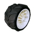 thumbnail image 3 of S SERENABLE Roue de Remplacement Chariot Portable Roue PU pour Jardin Extérieur Pliable Camping Blanc Noir, 3 of 9