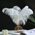 thumbnail image 2 of 5 Pieces Natural 35-40cm Ostrich Feather Plume Wedding Centerpieces Home Decoration, 2 of 5