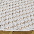 thumbnail image 3 of SAFAVIEH Cape Cod Rowina Wavy Striped Area Rug, Ivory/Beige, 6' x 6' Round, 3 of 10