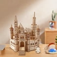 thumbnail image 1 of Rompecabezas de castillo de madera 3D Hugo kit de construcción DIY, 1 of 10