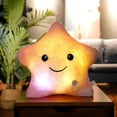 thumbnail image 3 of 40*35 creative Toy Luminous Pillow Soft Stuffed Plush Glowing Colorful Stars Cushion Led Light Toys Gift for Kids Children Girls (WHITE), 3 of 7