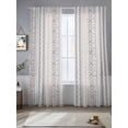 thumbnail image 2 of Grey Beige Geometric Sheer Curtains 108 Inch Length 2 Panels Set for Living Room/Bedroom, Modern Abstract Art Striped Semi Curtain Sheers Drapes Rod Pocket Curtains Window Treatment Set 52''x108''x2, 2 of 7