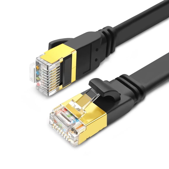 Cable Ethernet Yauhody CAT 8 de 1,8 m, paquete de 2, 40 Gbps, 2000 MHz
