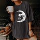 thumbnail image 1 of Pntutb Blusa de manga corta con estampado de calavera, sol y luna, estilo vintage, para mujer Pntutb Pntutb-3105, 1 of 9