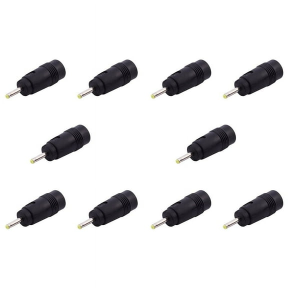10pcs 2.5mm X 0.7mm Male Plug to 5.5mm X 2.1mm Female Jack DC Power Adapter