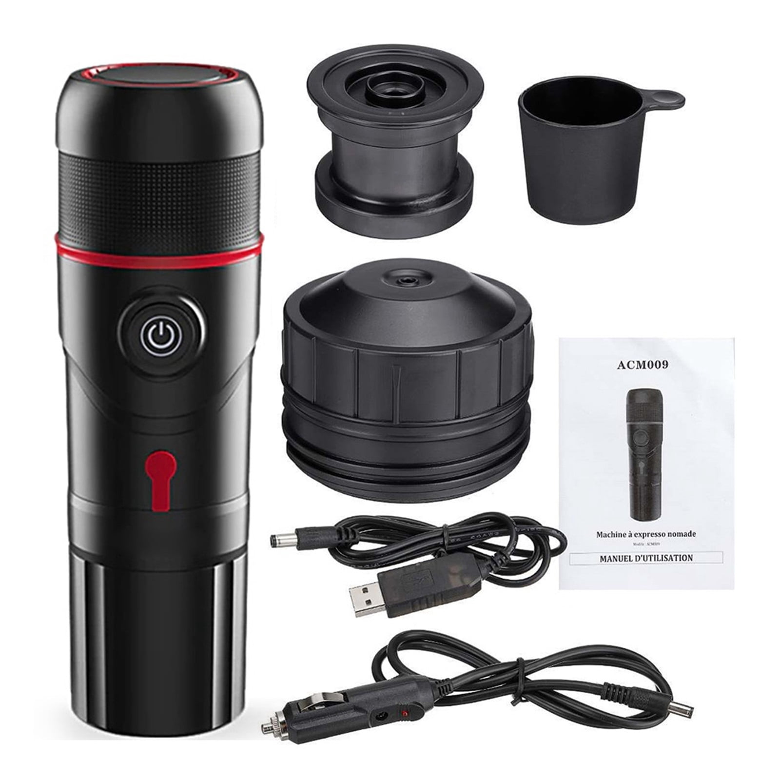 3-in-1 Portable Coffee Machine For Car & Home For Espresso Coffee Maker Travel Coffee Maker ,Portable