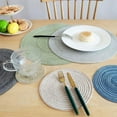 thumbnail image 6 of Placemats,Round Placemats for Dining Table Set of 4 Woven Heat Resistant Non-Slip Kitchen Table Mats Diameter 14 inch, 6 of 9