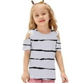 thumbnail image 4 of Zpanxa T-Shirts pour Tout-Petites Fille Imprimé Décontracté Manches Courtes Col Rond Haut Mode avec Coton 3 Ans, 4 of 7