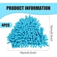 thumbnail image 3 of 4Pcs Multi-Purpose Triangle Mop Head, Mini Replacement Brush Head, Microfiber Mop Head for Triangle Mop for Cleaning Walls, Ceilings, Blue, 3 of 5