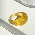 thumbnail image 3 of SPRING PARK Geometric Geometric Resin Transparent Rings Round Finger Ring For Lady, 3 of 7