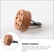 thumbnail image 4 of FELTECHELECTR 1 difusor de aroma de madera para interior de coche, adorno con clip para perfume., 4 of 6
