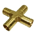 thumbnail image 4 of LOVIVER prostys Barbed Wire Fittings Pneumatic Cross Coupler prosty Male Thread Gas, 4 of 5