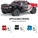 thumbnail image 5 of Adaptador de rueda hexagonal Ounissouiy 4 piezas 1/10 para ARRMA SENTON 3S RC modelo Negro, 5 of 6