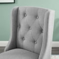 thumbnail image 7 of Tufted Counter Stool Chair, Fabric, Wood, Light Grey Gray, Modern Contemporary Urban Design, Bar Pub Cafe Bistro Hotel Restaurant Hospitality, 7 of 7
