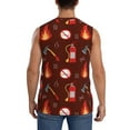 thumbnail image 4 of Haiem Men's Fire Extinguisher Print Tank Tops Summer Sleeveless Cut Off Workout T-Shirts Fitness Vest Athletic Undershirts-3X-Large, 4 of 8
