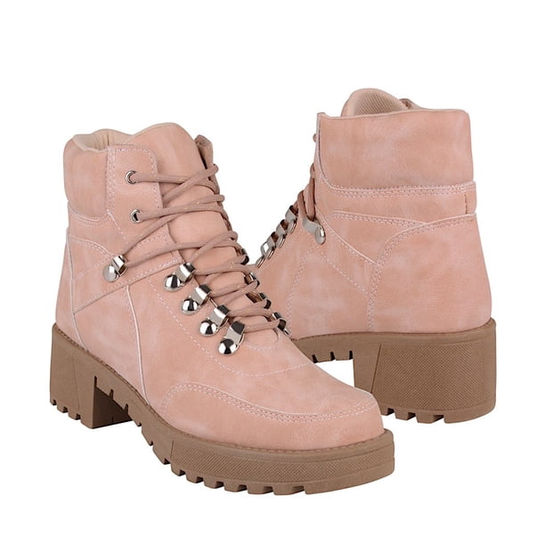 BOTINES CASUALES DAMA STYLO 7107 SUEDE ROSA Stylo 7107