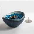 thumbnail image 3 of 11-inch Portable Fire Pit, Tabletop Fireplace Fire Bowl, Outdoor & Indoor Mini Fire Pit, Personal Ethanol Fireplace, Outdoor Table Top Fire Pit, Smokeless Fire Bowl, for Patio, Balcony, White+Blue, 3 of 7