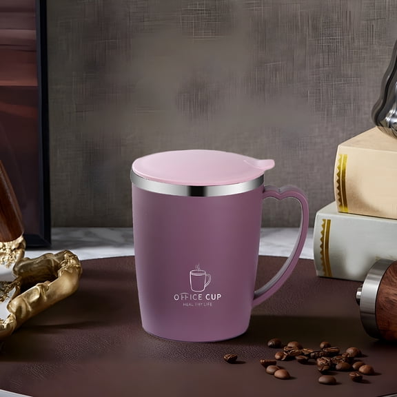 ACDANC Insulated Coffee Mug,Leakproof Coffee Cup with Lid,Thermal Coffee Tumbler Stainless Steel Reusable Coffee Mug Keep Cold and Hot Gift for Men Women