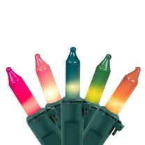Northlight Mini Christmas Light Set - Pastel Multi-Color - 20' Green Wire - 100ct