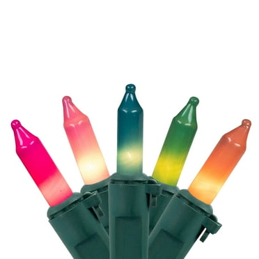 Northlight Mini Christmas Light Set - Pastel Multi-Color - 20' Green Wire - 100ct