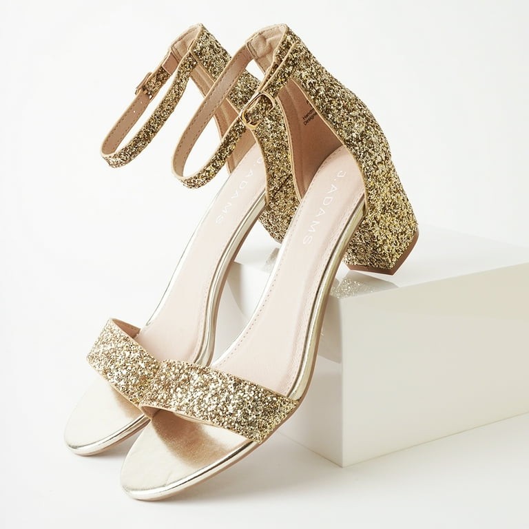 Daisy Heeled Sandals for Women – Wide Ankle Strap Low