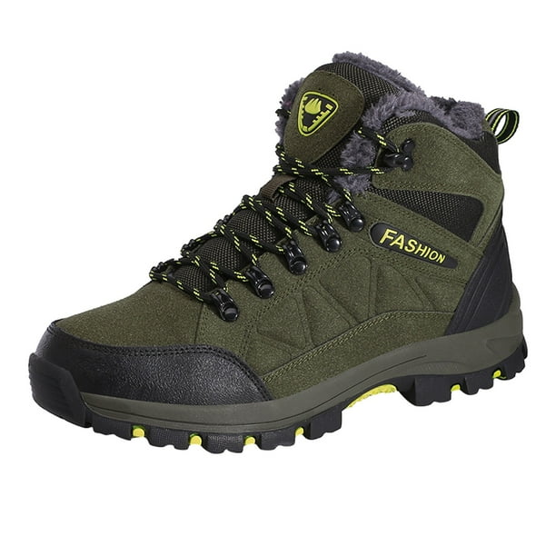 fvwitlyh Boots for Men Extra Wide Hiking Boots Couple Models Men's