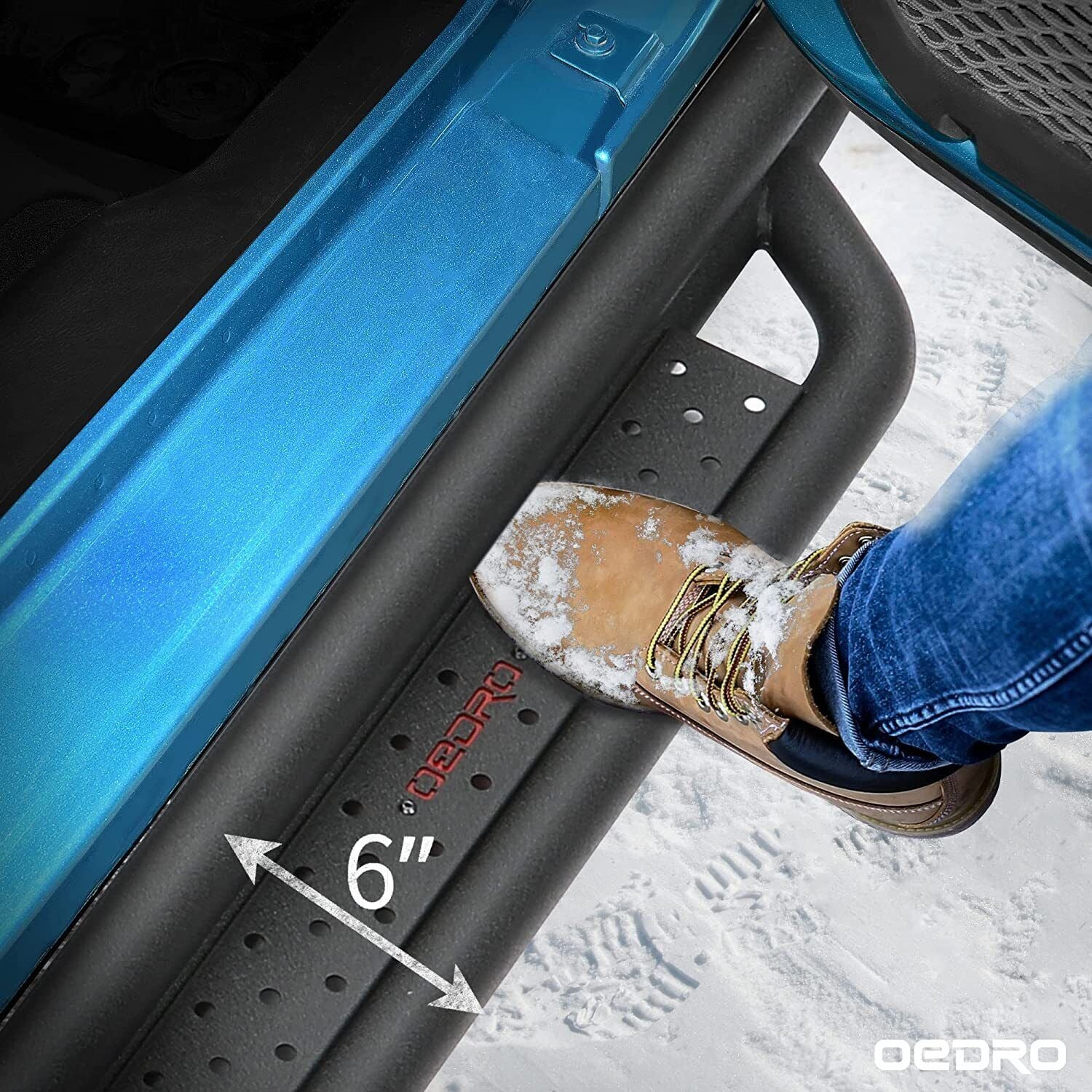 RVNI 6 inch Running Boards for 2015-2024 Ford F150 Super Crew Cab Drop Side Step Nerf Bar