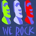 thumbnail image 2 of CafePress - Moai We Rock In Purple Maternity Dark T Shirt - Maternity Dark T-Shirt, 2 of 3
