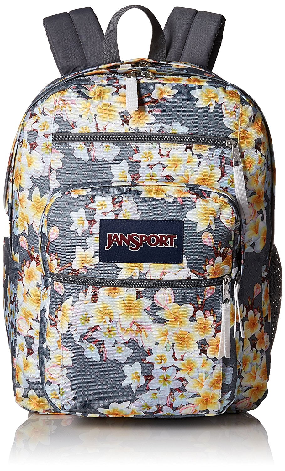 yellow jansport big student backpack