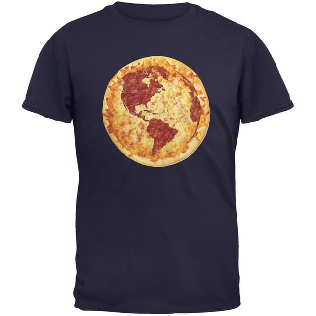 Pizza Earth Navy Youth T-Shirt