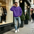 thumbnail image 6 of Men's Pocket Sweatshirt Crew Neck Long Sleeve Chest Pocket Relaxed Fit Soft Casual Pullover Sweatshirt, 6 of 6