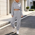 thumbnail image 2 of Bovxnpu Womens 2 Piece Outfits Tracksuit Sets Hooded Long Sleeve 2 Piece Casual Sportwear Set Matching Outfits, 2 of 9