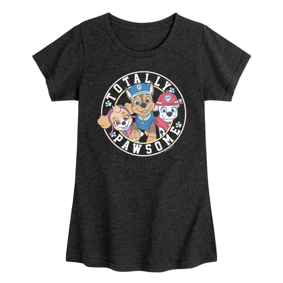 Paw Patrol - Totally Pawsome - Toddler And Youth Girls Short Sleeve Graphic T-Shirt