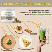Healblend Mushroom Plus+ Powder 2000mg - 10 Organic Mushrooms for Brain, Immune & Stress Support - Adaptogenic Supplement - 60-Day Supply