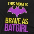 thumbnail image 2 of Popfunk Batgirl Mother's Day Brave as Batgirl Unisex Adult Crewneck Sweatshirt, Black, 4X-Large, 2 of 5